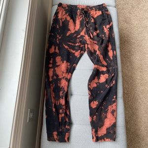 H&M Men’s Medium Bleach Tie Dye Joggers